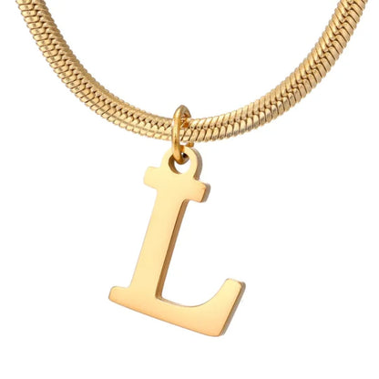 Golden letters Necklace