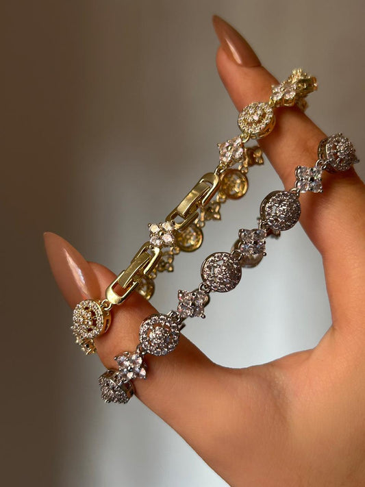 Celestial Blossom Tennis Bracelet
