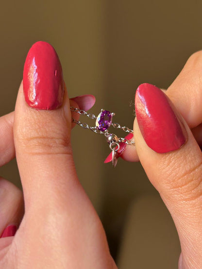 Royal Amethyst Oval Slider
