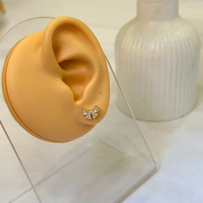Charming Crystal Bow Piercing