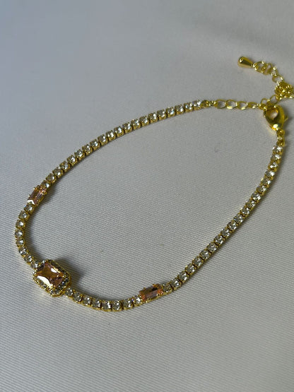 Rose Pink Tennis Bracelet
