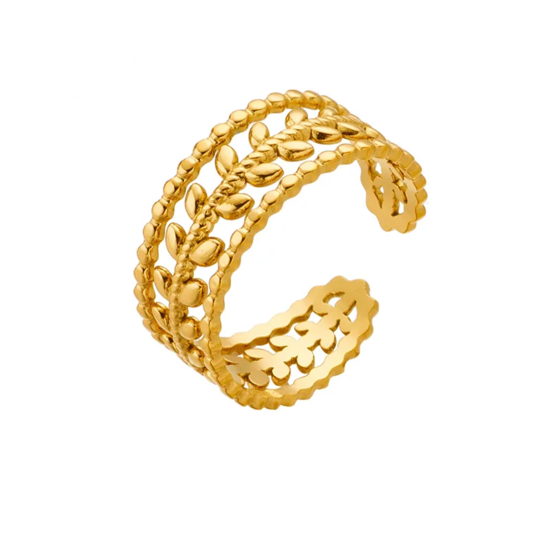 Golden Laurel Leaf Band