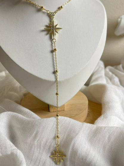 Sparkling North Star Y-Necklace