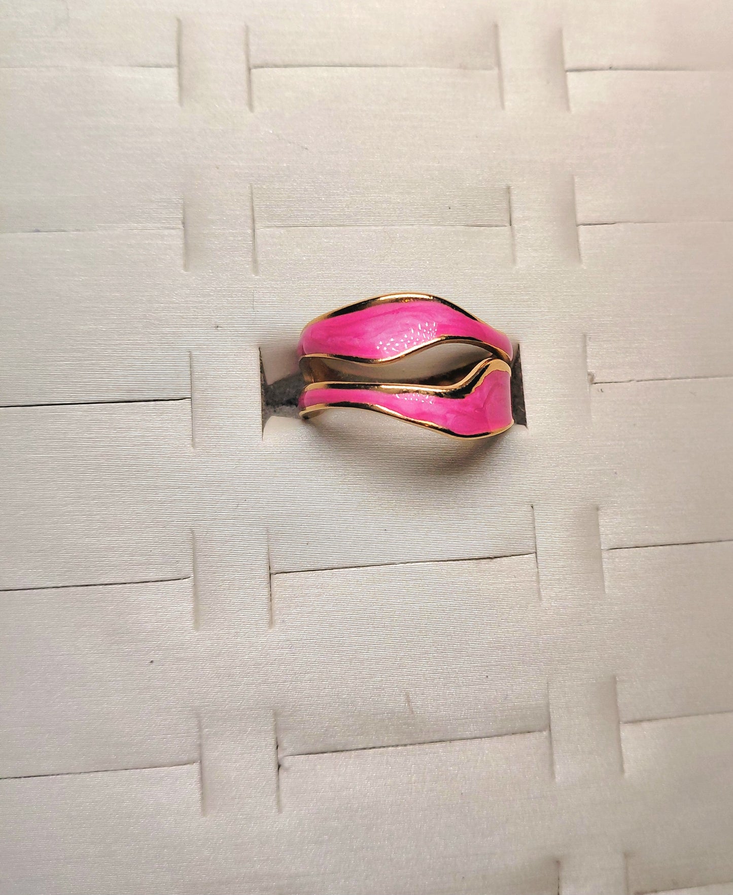 Radiant Pink Enamel Ring
