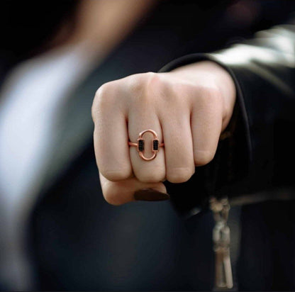 Pure Silver Link Ring