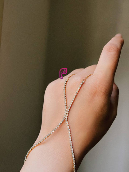 Crystal Tennis Hand Chain