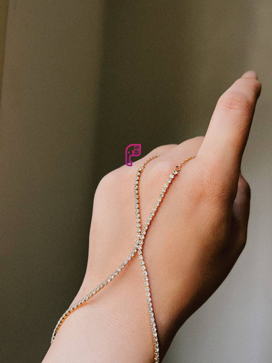 Crystal Tennis Hand Chain