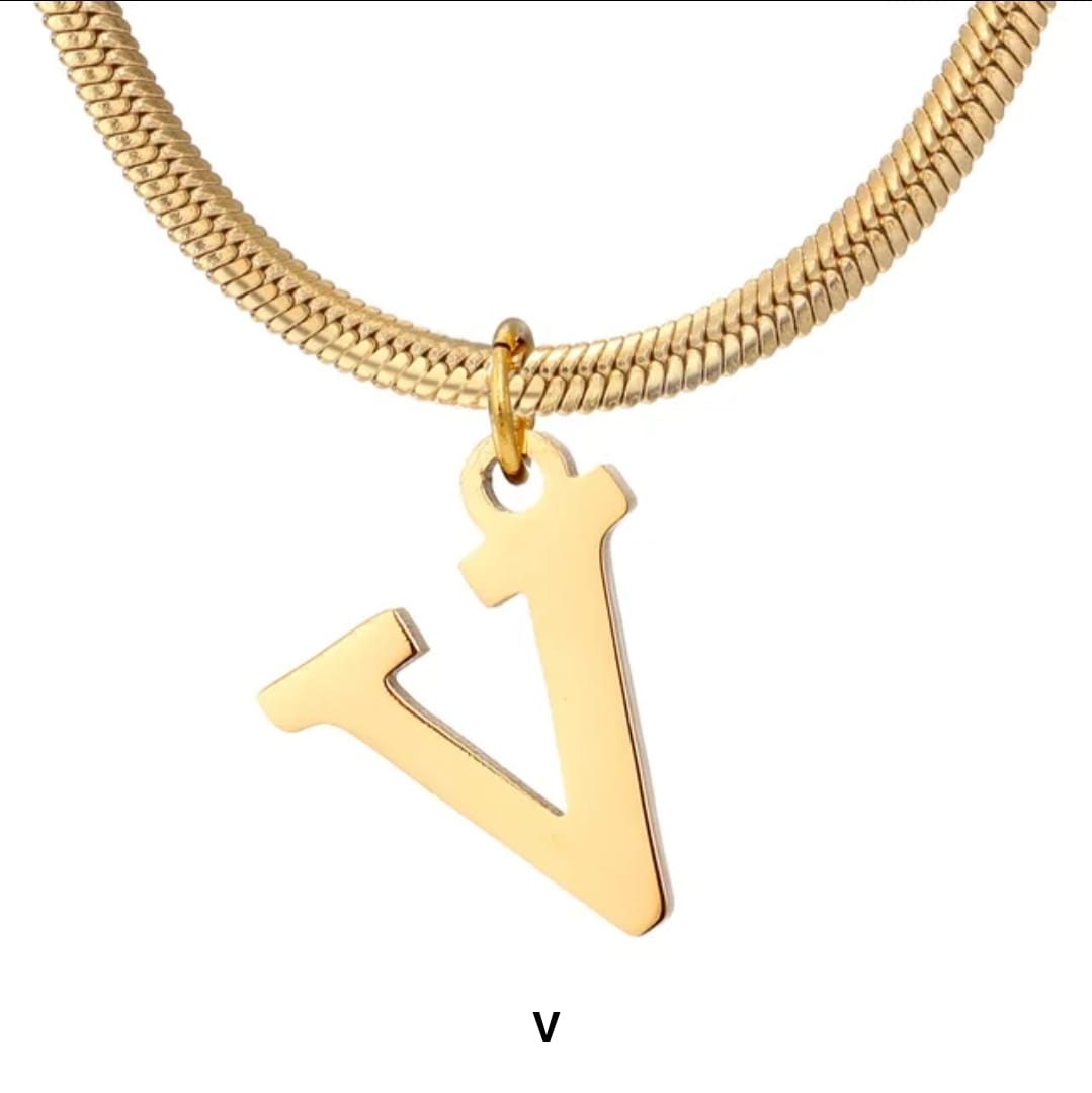 Golden letters Necklace