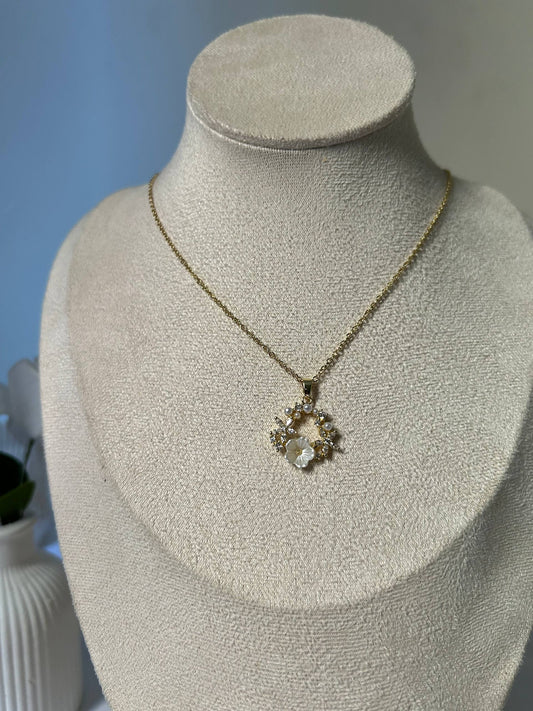 Floral Wreath Necklace