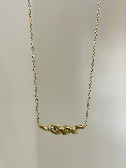 Golden Knot Necklace