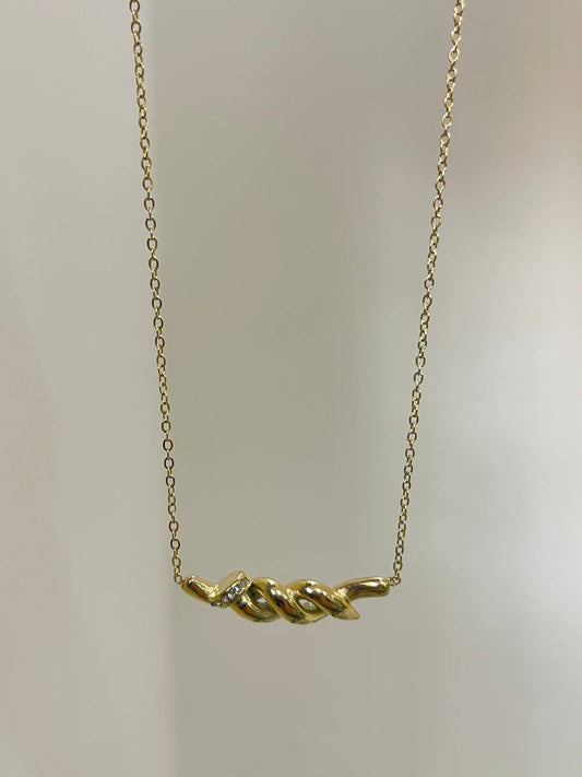 Golden Knot Necklace