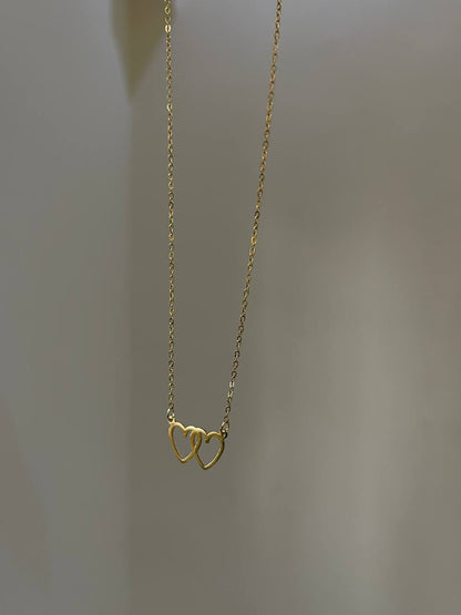 Eternal Interlocking Heart Necklace