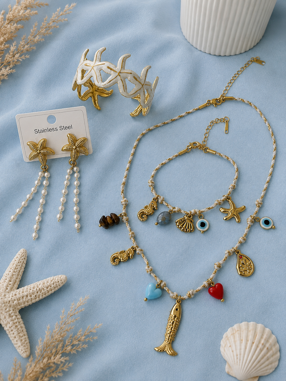 White Shell Haven Set