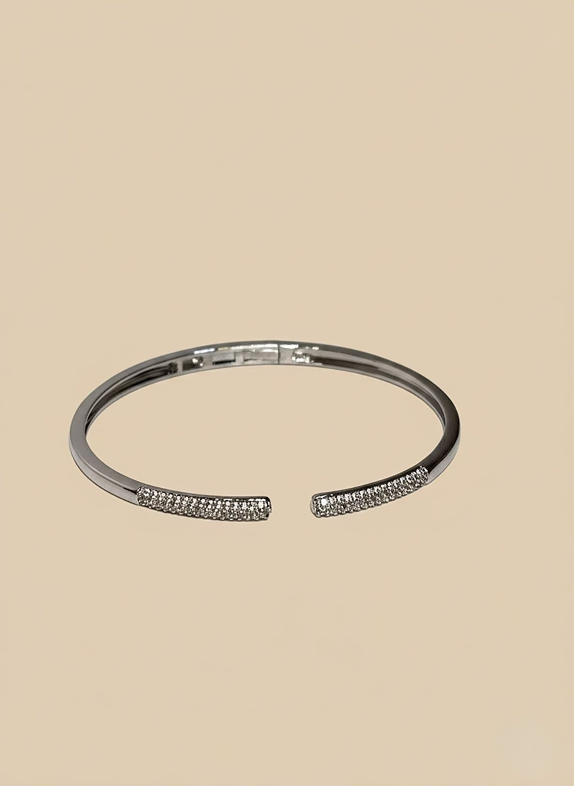 Elegant Platinum Open Cuff
