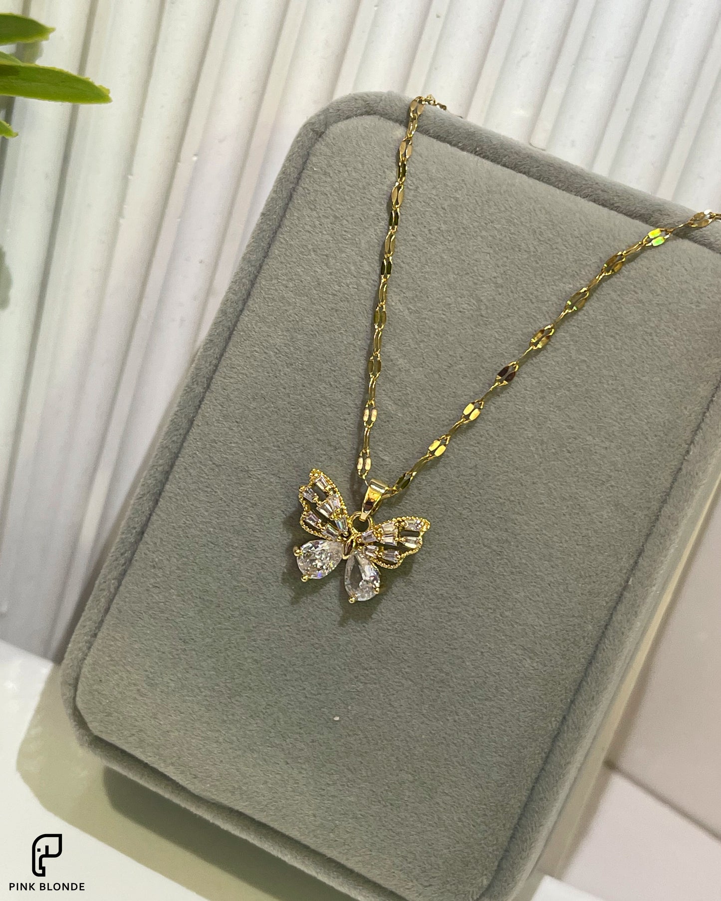 Golden Butterfly Necklace