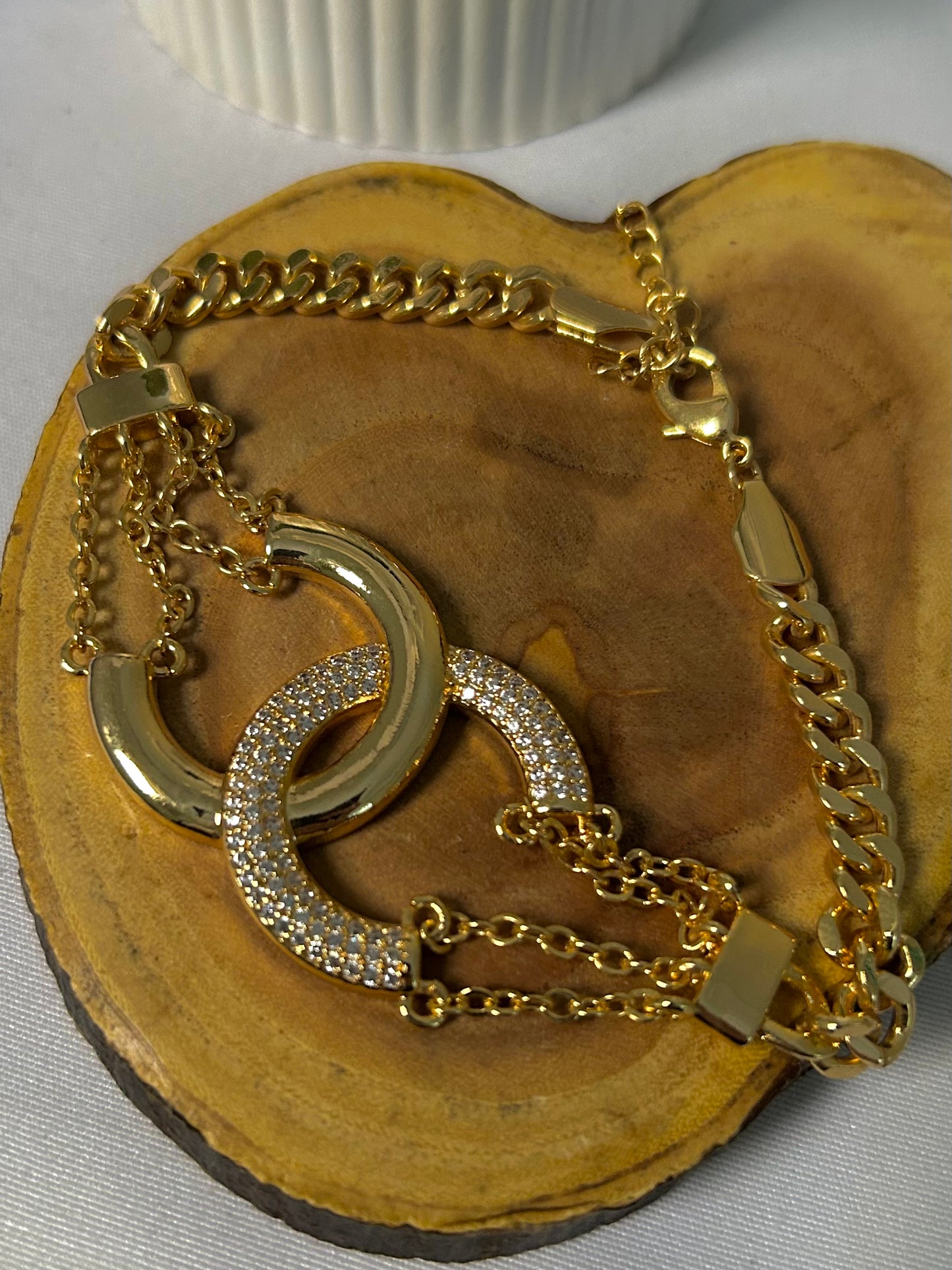Sparkle Interlock Bracelet