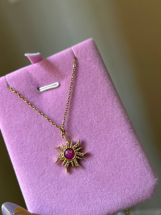 Rapunzel Golden Sun Necklace
