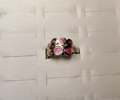 Radiant Pink Enamel Ring