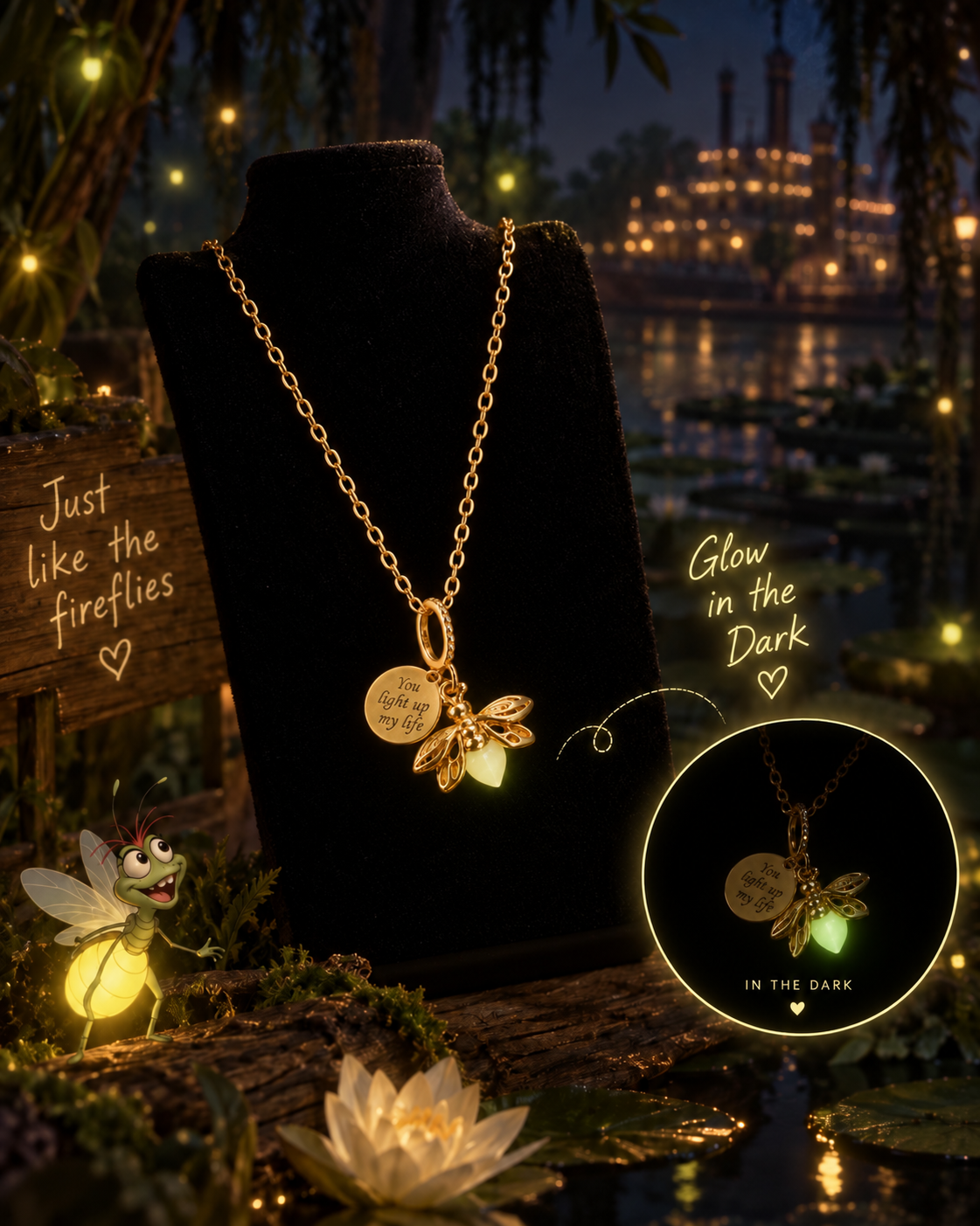 Ray's Firefly Glow Necklace