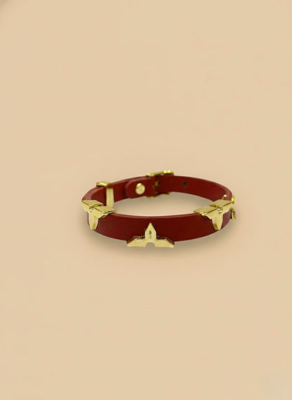 Elegant Buckle Leather Cuff
