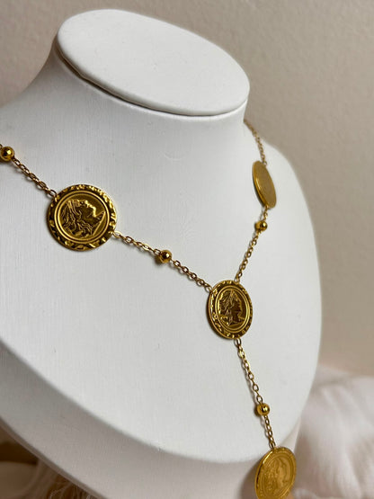 Ancient Coin Y-Necklace