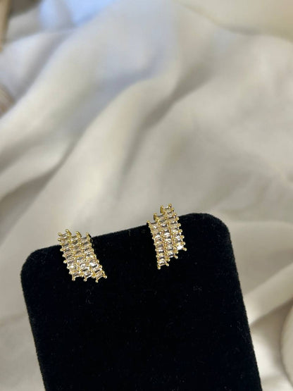 Baguette Crystal Waterfall Earrings