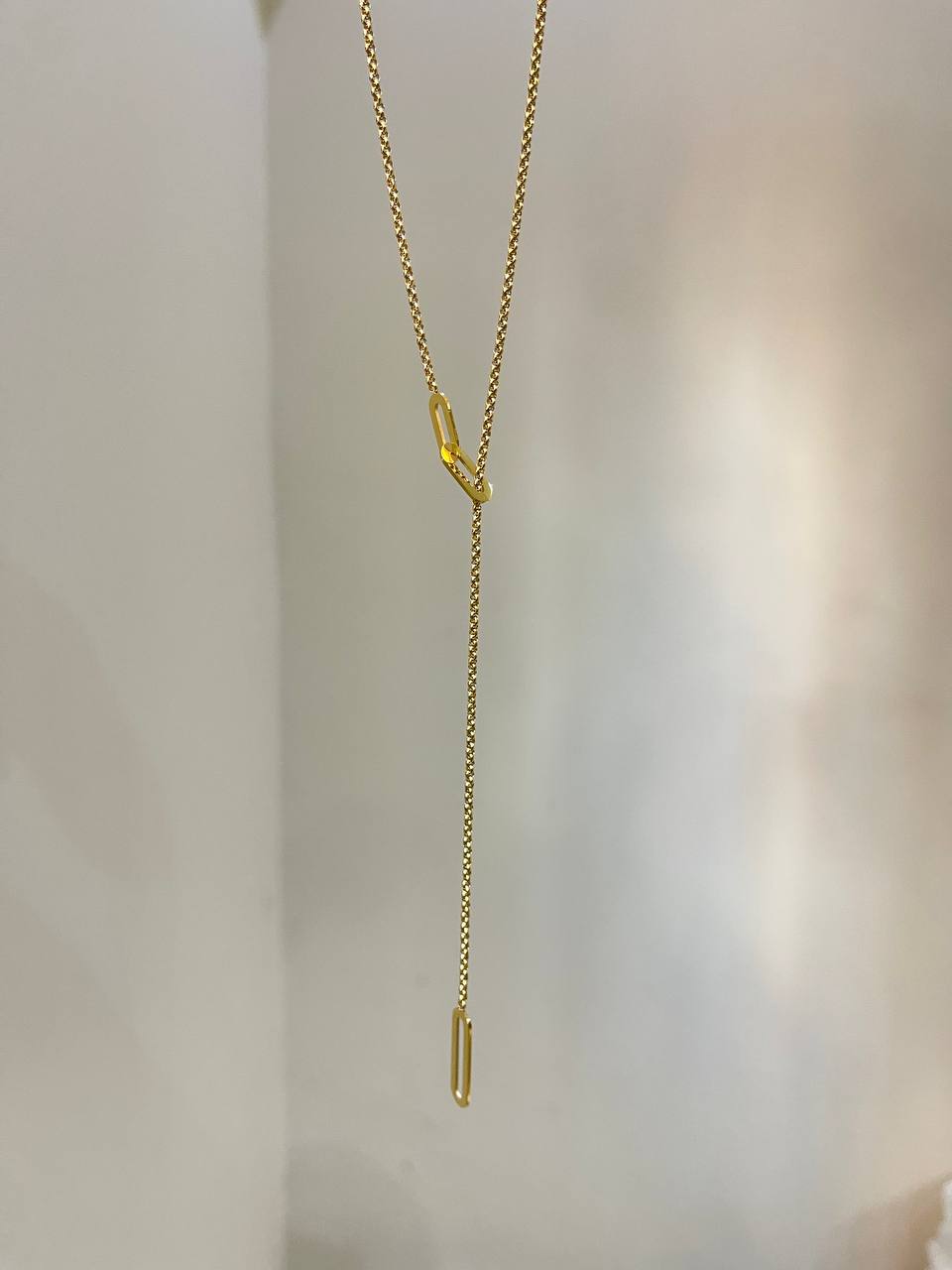 Modern Geometric Link Necklace