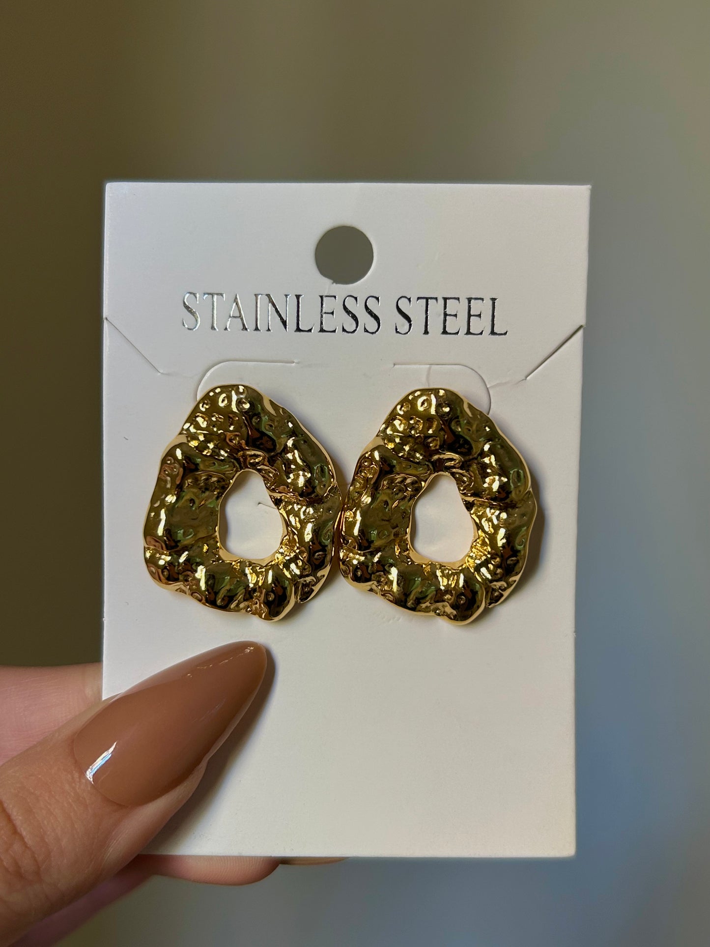 Golden Ripple Studs