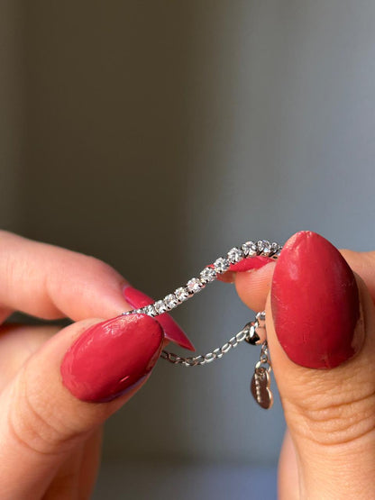 Radiant Tennis Chain Ring