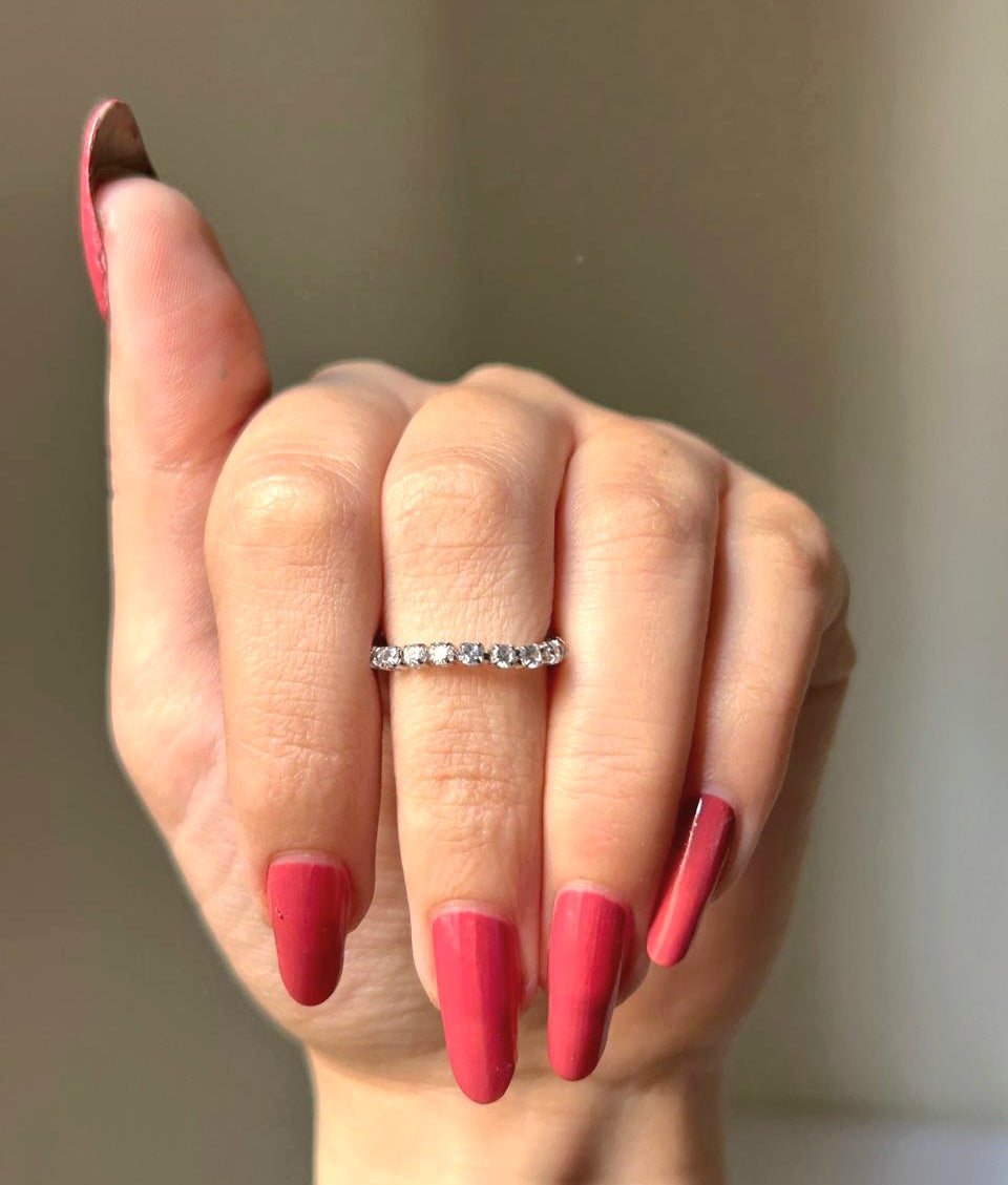 Radiant Tennis Chain Ring