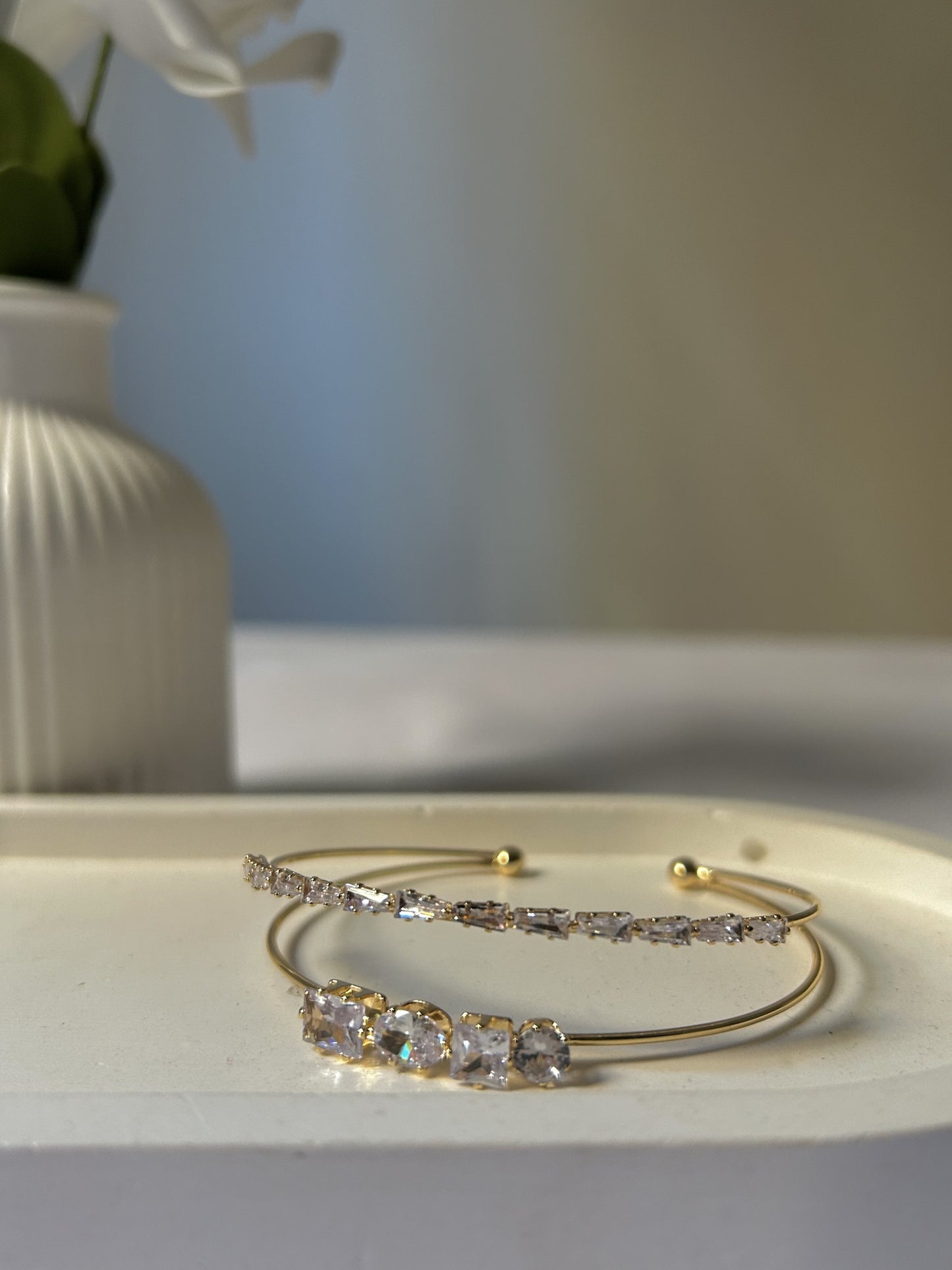 Geometric Luxe Bangle