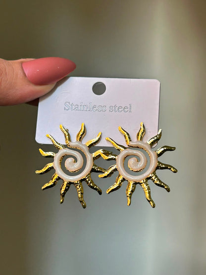 Golden Summer Sun Earrings