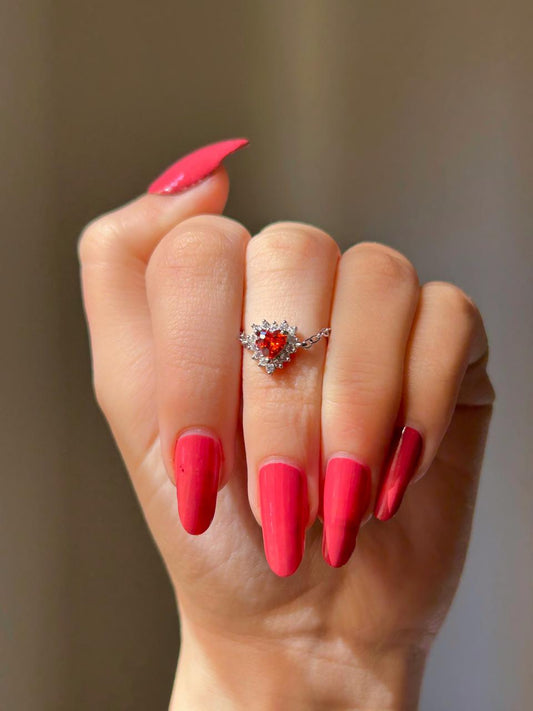 Eternal Red Heart Ring