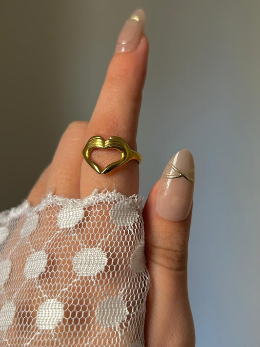 Golden Heart Ring