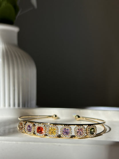 Rainbow Halo Cuff