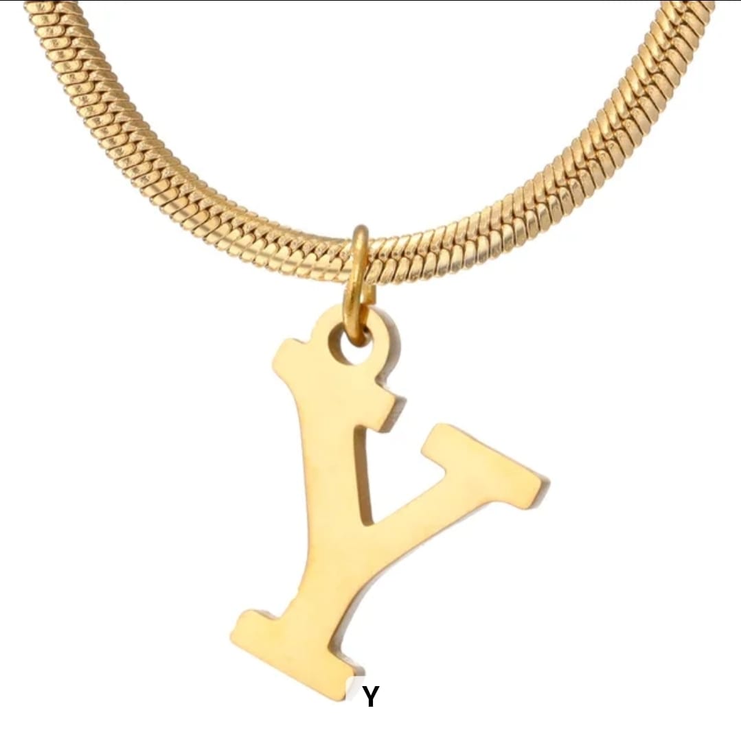Golden letters Necklace