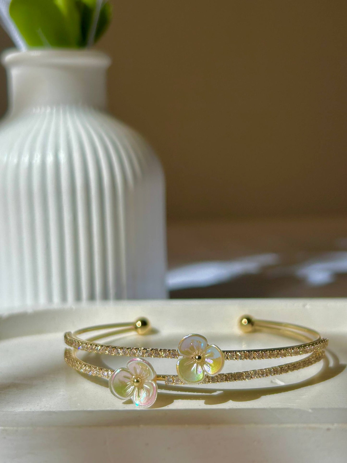 Golden Flora Bangle