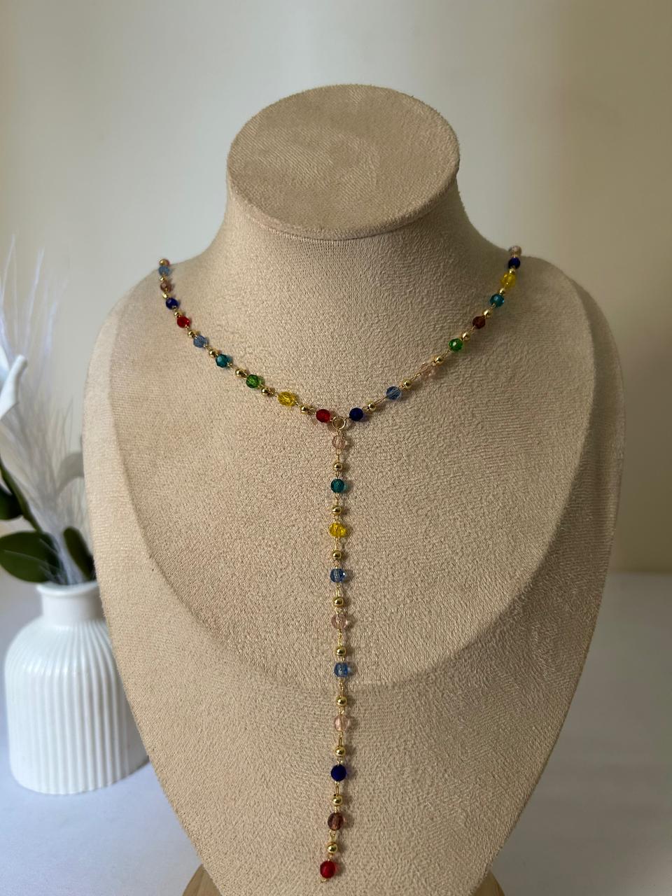 Vibrant Cascade Lariat