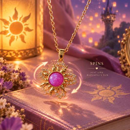 Rapunzel Opal Sun Necklace