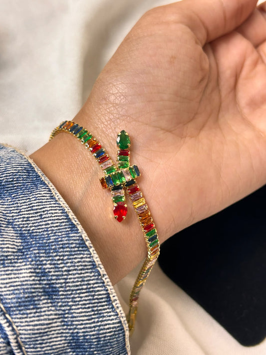 Vibrant Snake Bracelet