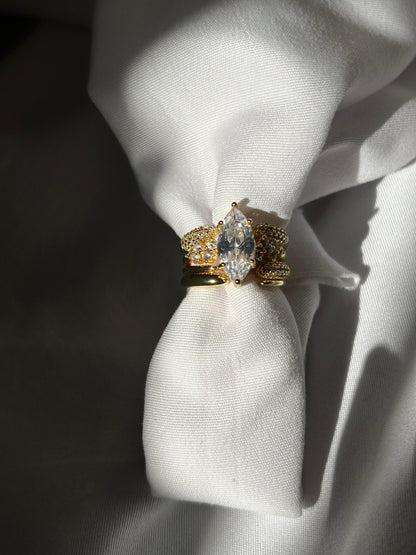 The Marquise Wings Luxury Zirconia Stack