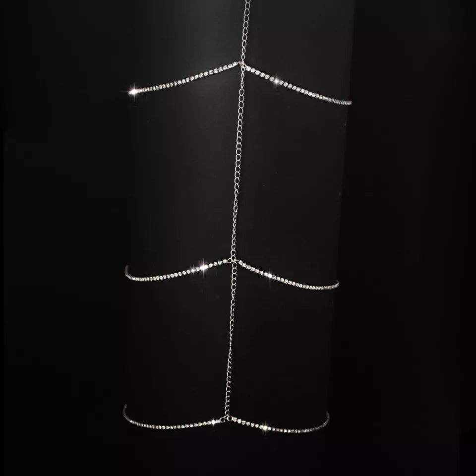Rhinestone Body Draping