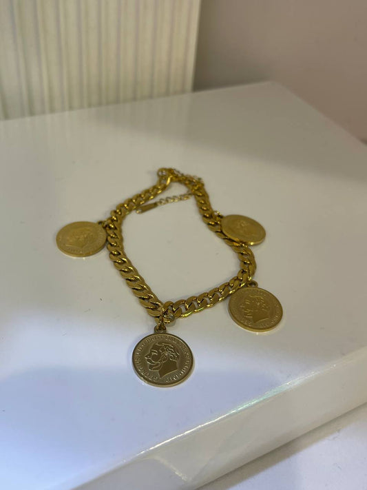 Regal Coin Charm Bracelet