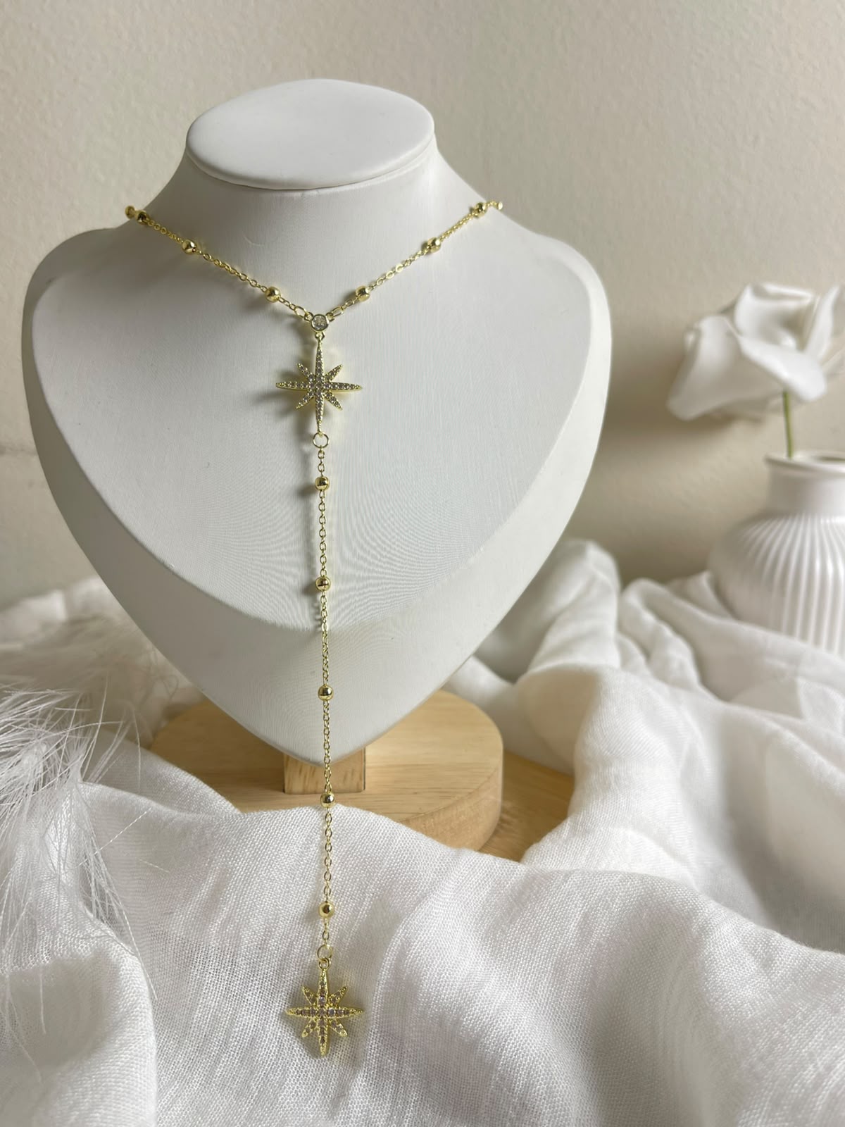 Sparkling North Star Y-Necklace