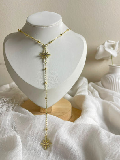 Sparkling North Star Y-Necklace